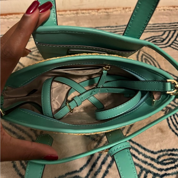 Michael Kors Kimber 2 in 1 Beach Tote Bag in Seagram - Picture 5 of 6